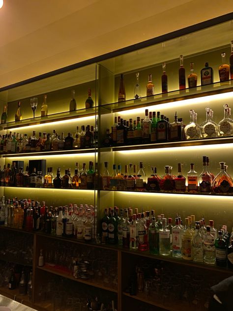 Alcohol Wall, Jazz Bar, House Inspo, Night Life, Liquor Cabinet, Liquor, Bar, Wall, Quick Saves