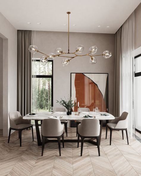 Contemporary Dining Room Design, Interior Design Dining, Dining Interior, Dining Room Design Modern, Dinning Room Design, Interior Design Dining Room, Dining Room Interiors, Contemporary Dining Room, Home Design Living Room