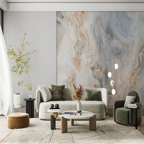 Cool Wallpapers Abstract Marble Wallpaper Wall Mural Wall Covering Sticker Peel and Stick Removable PVC/Vinyl Material Self Adhesive/Adhesive Required Wall Decor for Living Room Kitchen Bathroom 2024 - $14.49 Cool Wallpapers Abstract, Bedroom Marble, Grey Marble Wallpaper, Gold Marble Wallpaper, Marble Wall Mural, Luxury Marble, Wall Stickers Bedroom, Marble Wallpaper, Wallpaper Peel And Stick