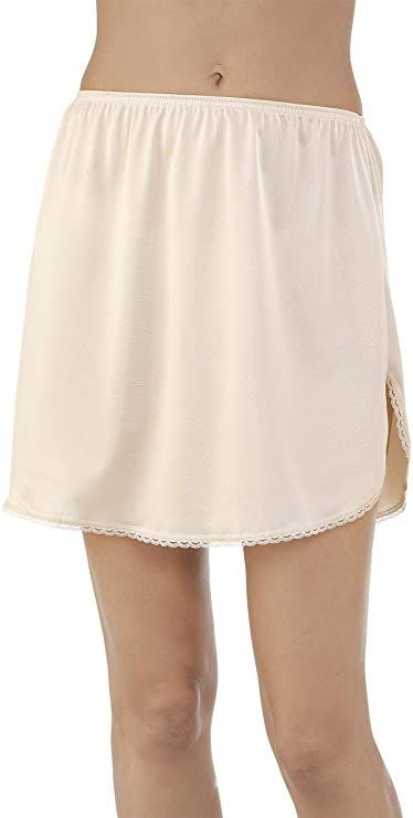 Vanity Fair Women's Anti-Static Nylon Half Slip for Under Dresses Short Mini Skirt, Slip Shorts, Lace Side, Knee Length Shorts, Half Slip, Slip Skirt, Other Half, Under Dress, Spring Outfits Women