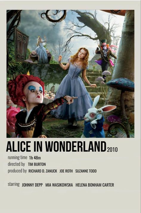 Wonderland Poster, Questioning Reality, Indie Movie Posters, Alice In Wonderland Poster, Film Polaroid, Disney Movie Posters, Movie Card, Iconic Movie Posters, Girly Movies