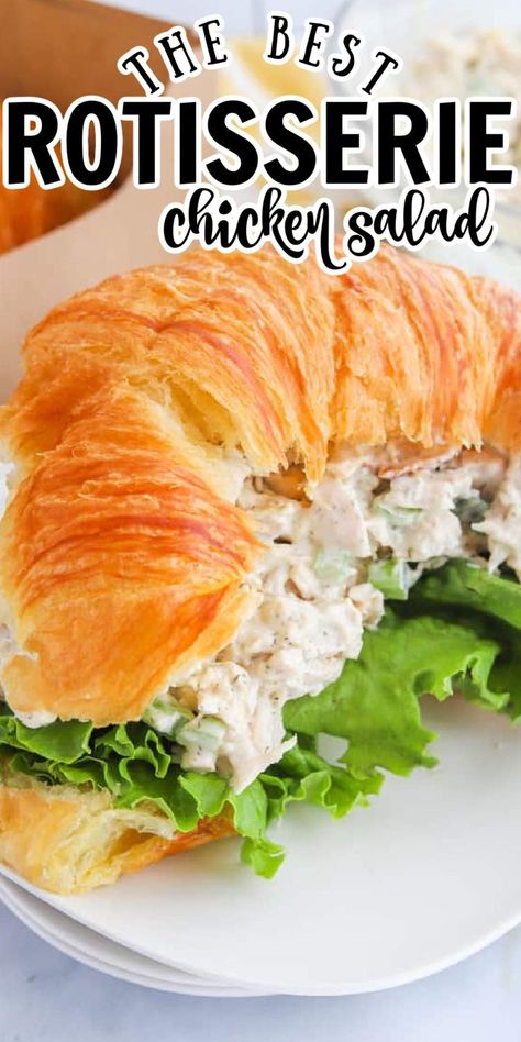 Classic Chicken Salad Recipe, Store Bought Rotisserie Chicken, Classic Chicken Salad, Best Chicken Salad Recipe, Recipes Using Rotisserie Chicken, Rotisserie Chicken Salad, Simple Family Meals, Chicken Salad Recipe Easy, Easy Chicken Salad