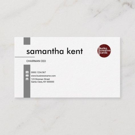 Simple Professional Exquisite White CEO Business Card #financial #consultant #businesscards #templates Ceo Business Card, Company Letterhead Template, Classic Business Card, Financial Consultant, Stationery Business Card, Company Letterhead, Visit Card, Business Cards Simple, Professional Business Card Design