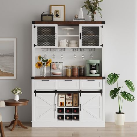 Farmhouse coffee bar ideas