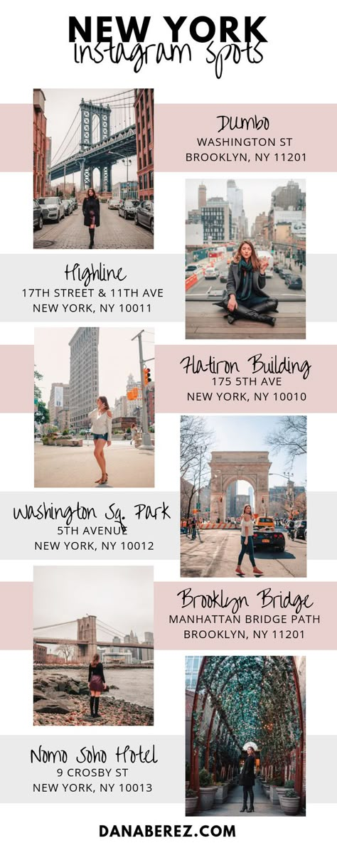 Nyc Instagram Spots, New York Instagram Spots, Nyc Spots For Photos, Instagrammable Nyc, Nyc Instagram Pictures, Dana Berez, Belvedere Castle, Nyc Spots, 5th Avenue New York