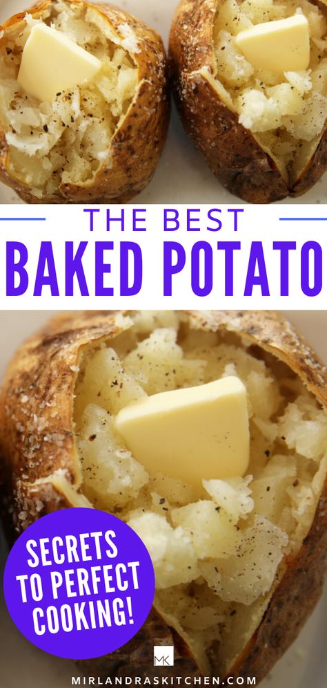 Potatoes Pressure Cooker, Pressure Cooker Baked Potatoes, Instant Pot Baked Potatoes, Baked Potato Recipe, Cooking Baked Potatoes, Baked Potato Toppings, Baked Potato Bar, Best Baked Potato, Perfect Baked Potato