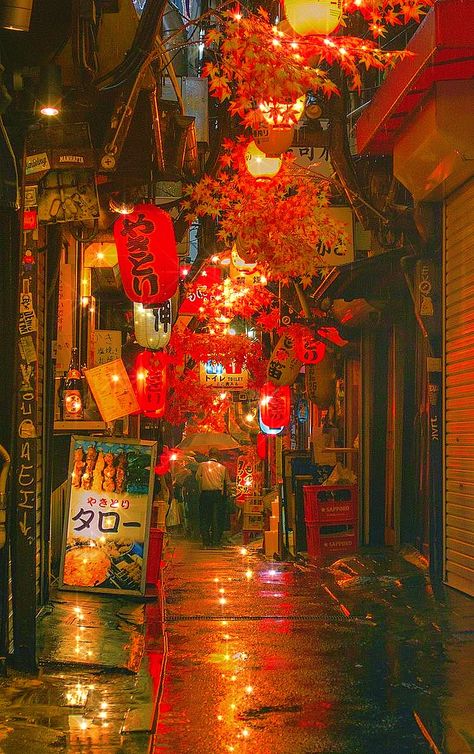 Japanese Red Light District Aesthetic, Japanese Fall Aesthetic, Asian Night Market Aesthetic, Matsuri Aesthetic, Japan Asethic, Red Japanese Aesthetic, Night Market Aesthetic, Asian Night Market, Japan In Autumn