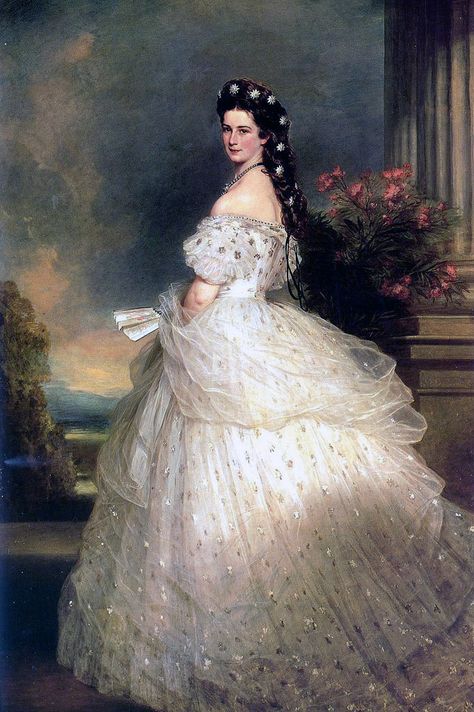 Franz Xaver Winterhalter, Era Victoria, Victorian Paintings, Dress Painting, Cross Paintings, Historical Art, Old Paintings, Ethereal Art, Classical Art