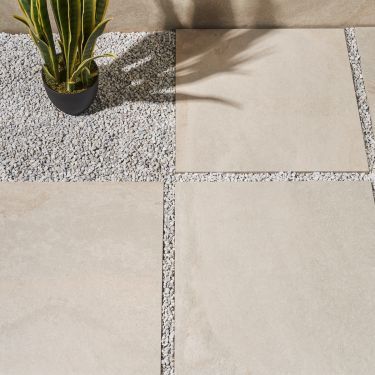 New Tile Products & Designs | TileBar.com Cream Backsplash, Limestone Pavers, Outdoor Porcelain Tile, Outdoor Pavers, Affordable Tile, Paver Designs, Concrete Patio Designs, Paver Tiles, Limestone Flooring