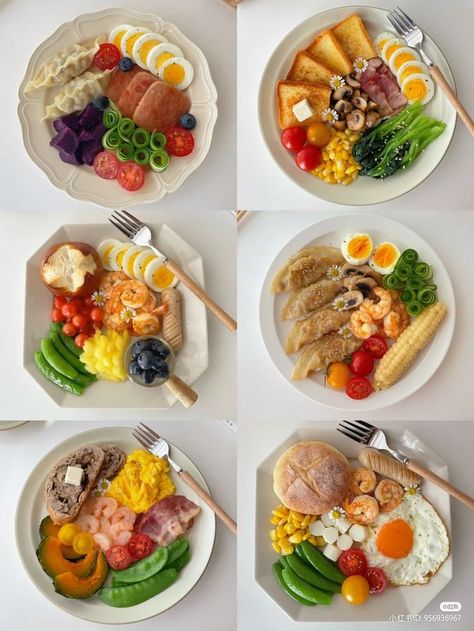 Healthy Korean Breakfast Aesthetic, Aesthetic Breakfast Korean, Korean Food For Diet, Meal Plan Korean, Korean Food Diet Plan, Korean Food Recipes Diet, Korea Diet Food, Diet Korean Food, Boiled Egg Meal Ideas