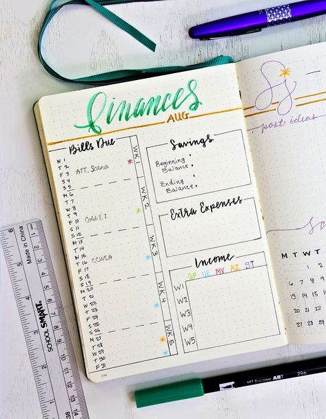 buget spread for your bullet journal Bullet Journal Budget, Finance Bullet Journal, Bullet Journal Tracker, Whoop Whoop, Monthly Budget Planner, Budget Tracker, Bujo Inspiration, Bullet Journal Layout, Bullet Journal Inspo