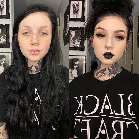 Full Face Of Makeup, Magical Makeup, Halloween Makeup Inspiration, Goth Beauty, Bold Makeup, Goth Makeup, Dark Makeup, Beauty Goals, Full Face Makeup