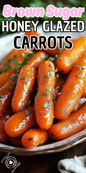 Easy Brown Sugar Honey Glazed Carrots Easy Glazed Carrots Recipe, Carrots And Honey Recipe, Side Dishes For Friendsgiving, Honey Glaze Carrots Easy, Carrot Honey Glazed, Brown Sugar And Honey Carrots, How To Make Glazed Carrots, Carrot Side Dishes For Christmas, Honey And Brown Sugar Carrots