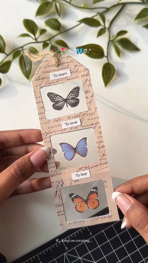 DIY gifts are a great way to show thoughtfulness and creativity. Here are some ideas across different skill levels and interests: Buku Diy, Gifts For Your Friends, Butterfly Bookmark, Handmade Bookmarks Diy, Penanda Buku, Diy Crafts Bookmarks, Book Crafts Diy, Creative Bookmarks, Bookmark Craft