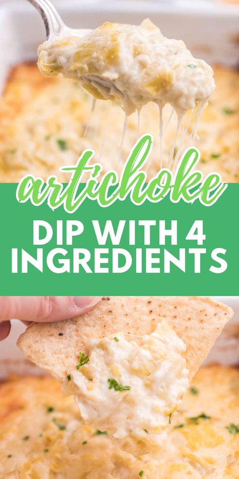 Ww Artichoke Dip, Artichoke Dip No Spinach, Dips With Mayonnaise, Cheesy Artichoke Dip, Recipes For Artichoke Hearts, Creamy Artichoke Dip, Shredded Parmesan Recipes, Simple Artichoke Dip, Hot Dip Ideas