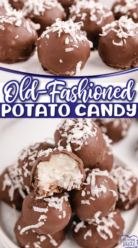 Mashed Potato Fudge, Maine Potato Candy, Mashed Potato Dessert, North Fork Potato Candy, Idaho Spud Candy Recipe, Potato Candy Easy, Mashed Potato Candy Recipe, Potato Candy With Instant Potatoes, Potato Candy Recipe Simple