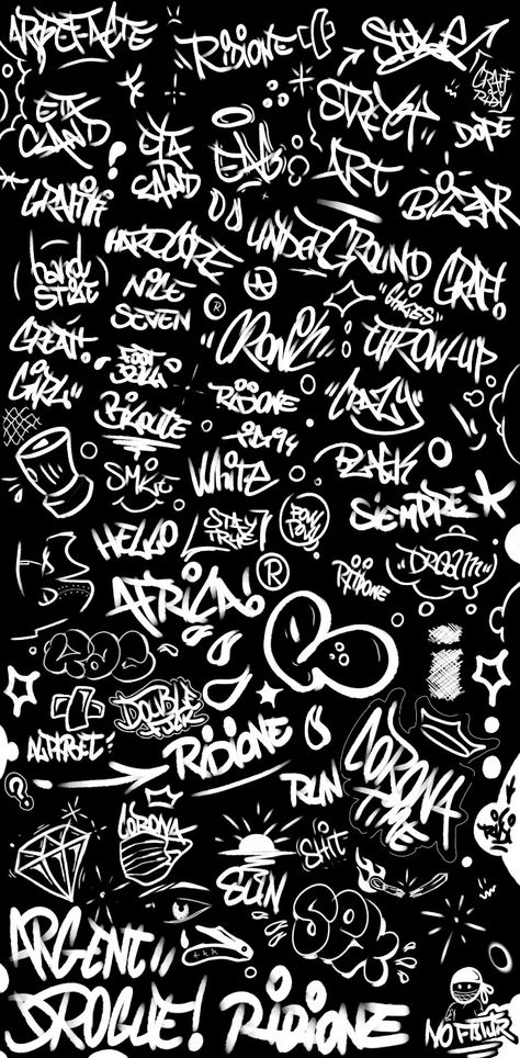 Graffiti Lettering Wallpaper, Graffiti Style Art Wallpaper, Underground Hip Hop Aesthetic, Graffiti Tag Inspiration, Graffiti Art Black And White, Black Graffiti Art, Tagging Graffiti Aesthetic, Graffiti Wallpaper Pc, Grafitti Street Art Graffiti