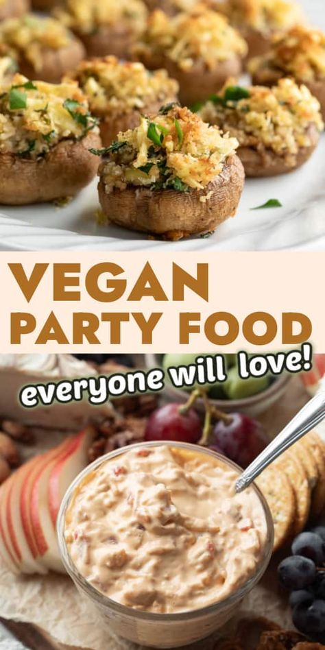 Vegan Appetizers Easy, Dish Sides, Vegan Finger Foods, Vegan Apps, Vegan Appetizers Recipes, Vegan Potluck, Buffet Party, Potluck Ideas, Vegan Party Food