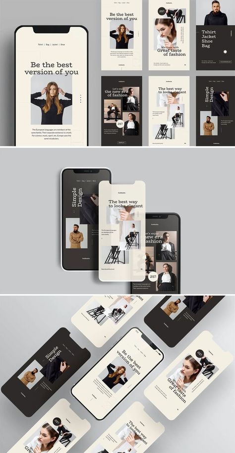 Instagram Templates For Fashion Graphic Fashion Instagram Story, Social Media Mockup, Graphic Design Assets, Product Showcase, Tent Design, Iphone Mockup, Instagram Layout, Story Templates, Creative Poster Design