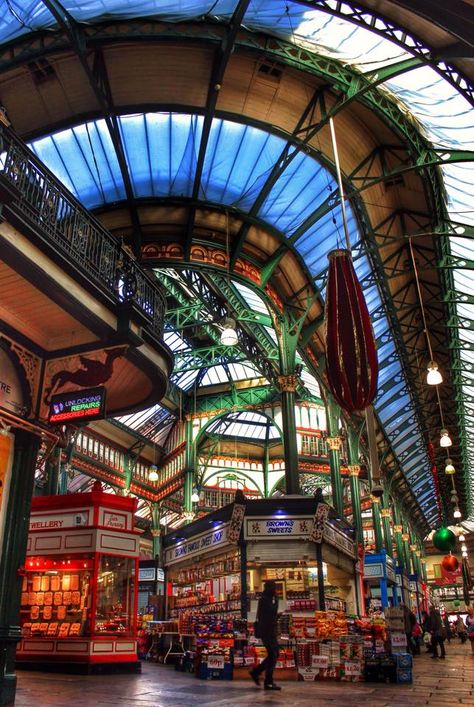 Leeds market............beautiful.. Leeds Aesthetic, Leeds Market, Gods Country, Leeds City, County House, Building Architecture, England And Scotland, West Yorkshire, Amazing Places