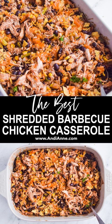 Bbq Chicken Hashbrown Casserole, Shredded Bbq Chicken Ideas, Shredded Bbq Chicken Casserole, Bbq Pulled Chicken Casserole, Low Carb Bbq Chicken Casserole, Pulled Bbq Chicken Leftover Recipes, Elote Chicken Casserole, Bbq Chicken Rice Casserole, Barbecue Chicken Meal Prep