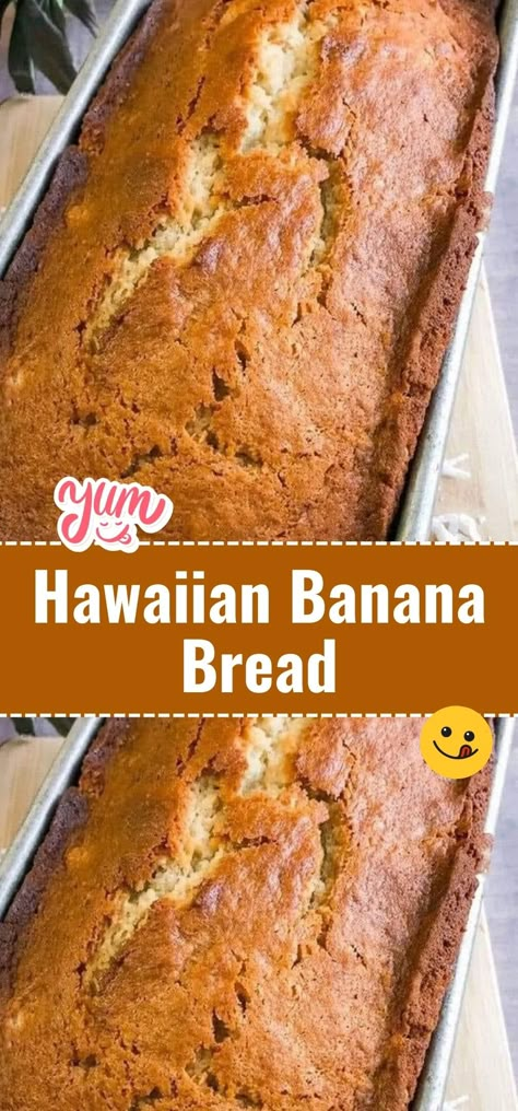 Add a tropical twist to your breakfast with Hawaiian Banana Bread. Sweet and fruity, it's a delightful way to start your day, no matter where you are. #BananaBread #TropicalFlavors #BreakfastDelights Hawaiian Banana Bread Recipe, Hawaiian Banana Bread, Pineapple Bread, Classic Banana Bread, Tropical Twist, Best Banana Bread, Banana Nut Bread, Nut Bread, Hawaiian Food