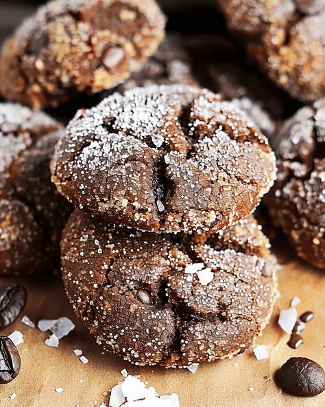 Cookies Espresso, Espresso Cookies Recipe, Coffee Flavored Cookies, Coffee Cookies Recipe, Cappuccino Cookie, Coffee Fudge, Traditional Cookies, Rolo Cookies, Coffee Biscuits