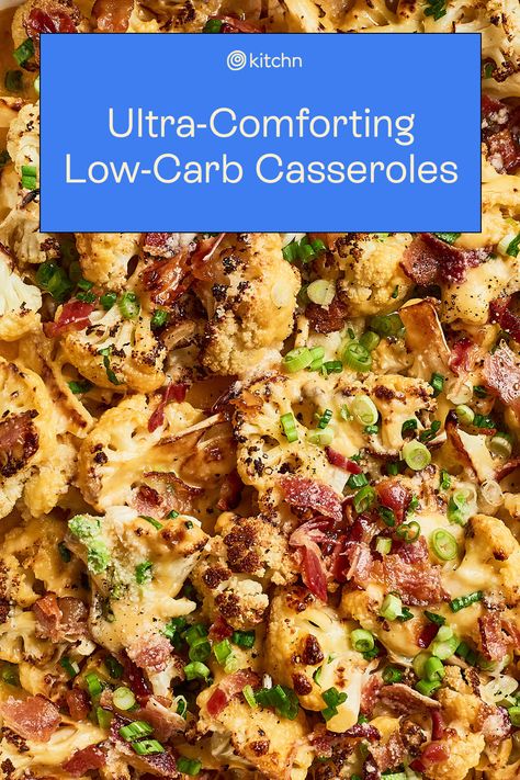 These 20 Low-Carb Casseroles Are Cozy and Satisfying Low Carb Dinner Low Calorie, Linda’s Low Carb Recipes, Low Carb Dinner Meals Families, Low Carb Ideas Dinner, Savory Low Carb Dinners, Kidney Friendly Casseroles, Low Carb Meat Dishes, Dinner Casserole Recipes Healthy, Carb Free Casserole Recipes