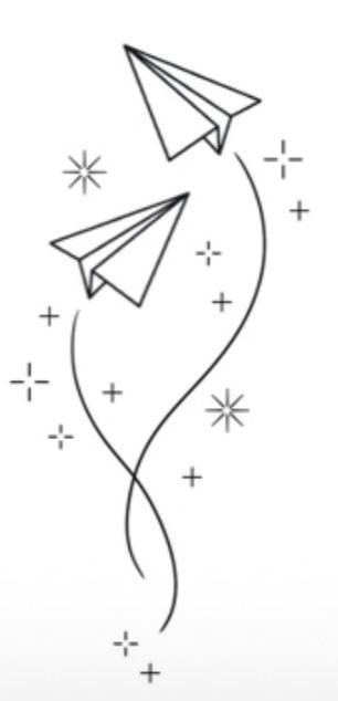 Two Paper Airplanes Flying Taylor Swift Tattoo, Taylor Swift Inspired Design, Taylor Swift Tattoo Paper Airplanes, Paper Airplanes Taylor Swift, Taylor Swift Clean Tattoo Ideas, Out Of The Woods Poster Taylor Swift, Friendship Taylor Swift Tattoo, Fearless Doodles Taylor Swift, Back To December Taylor Swift Tattoo