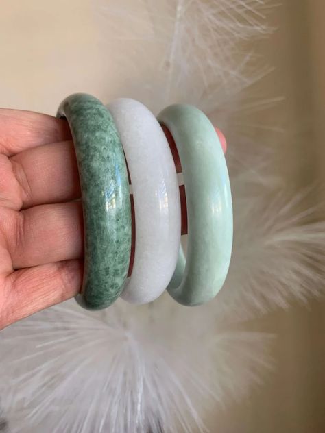 Gorgeous 3 Colors Jade Bracelet Bangle Real Chinese Jade Grade - Etsy Serbia Jade Bangle Bracelet, Protecting Yourself, Chinese Jade, Jade Bangle, Jade Bracelet, Bracelet Collection, Good Fortune, Negative Energy, Mother's Day Gift