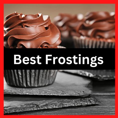 19 Frosting Ideas for Chocolate Cupcakes Fudge Frosting For Cupcakes, Chocolate Cupcake Icing, Chocolate Icing For Cupcakes, Easy Vanilla Frosting, Frosting For Chocolate Cupcakes, Chocolate Chip Frosting, Raspberry Buttercream Frosting, Frosting Ideas, Oreo Frosting