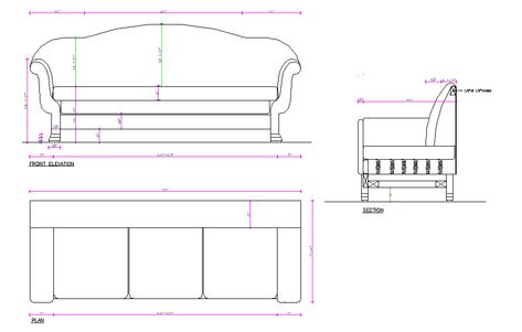 Architecture Tips, Section Detail, Drawing Room Furniture, Block Plan, Elevation Drawing, Bathroom Dimensions, Room Sofa Design, Modern Sofa Set, Living Room Furniture Layout