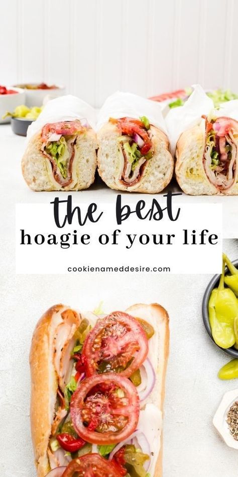 Hoagie Recipe Sandwiches, Hoagie Roll Sandwiches, Best Hoagie Sandwiches, Hoagie Roll Sandwich Ideas, Hoagie Sandwich Ideas, Toasted Hoagie Sandwiches, Recipes With Hoagie Buns, Hoagie Bread Ideas, Turkey Subs Sandwiches