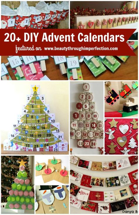 More than 20 of the BEST DIY advent calendar ideas for the Christmas season Advent Calendar Ideas Diy, Advent Calendar Fillers, Homemade Advent Calendars, Advent Calendar Ideas, Fabric Advent Calendar, Christmas Advent Calendar Diy, Advent Activities, Advent Calenders, Diy Calendar