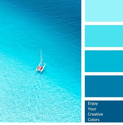 AQUA SHADES, BLUE COLOR PALETTES, BLUE SEA, COLD COLORS, COLOR OF OCEAN, COLOR OF SEA, COLOR OF SEA WATER, MIDNIGHT BLUE, SATURATED CYAN, SATURATED TONES., SHADES OF BLUE Sky Blue Palette, Blue Paint Color Palettes, Aqua Color Palette, Ocean Color Palette, Cyan Colour, Color Pallete, Color Schemes Colour Palettes, Blue Paint Colors, Sea Colour