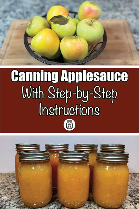 Learn how to can applesauce with our detailed step-by-step instructions! This guide makes it easy to preserve the delicious flavors of fresh apples, ensuring you have tasty applesauce available all year round. Perfect for beginners and experienced canners alike, this tutorial covers everything you need to know. Click to discover the secrets to perfect home-canned applesauce! #CanningApplesauce #PreservingFood #DIYRecipes #HomeCanning #ApplesauceRecipe How To Can Homemade Applesauce, Applesauce To Can, Home Canned Applesauce, How To Can Applesauce Without A Canner, How To Can Apple Sauce, Canning Applesauce In Pressure Canner, Canning Applesauce No Sugar, How To Make Applesauce Homemade, Canning Applesauce Recipe