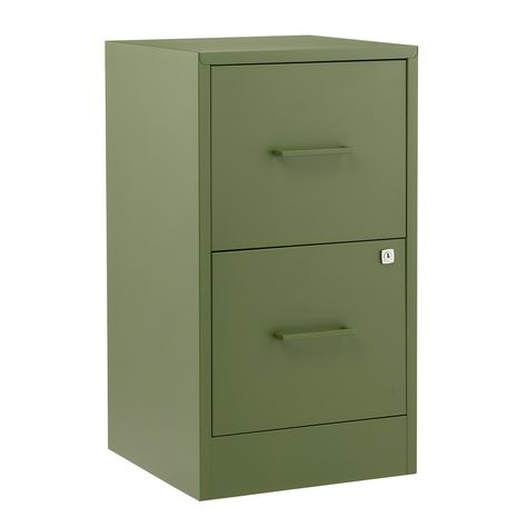 2-Drawer Navy Locking Filing Cabinet | The Container Store Under Desk Drawer Unit, Repaint Filing Cabinet, Filing Cabinet Nightstand, Rolling File Cabinet Under Desk, Green File Cabinet, Aesthetic File Cabinet, Locking File Cabinet, Stylish Filing Cabinet, Green Filing Cabinet