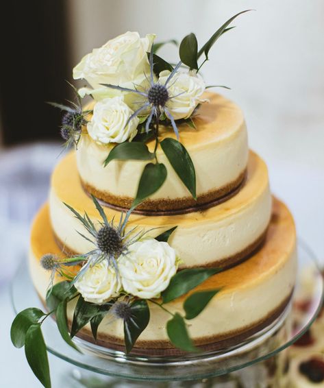 Non White Wedding Cake, Diy Wedding Cheesecake, Wedding Cheesecake Ideas Beautiful, 2 Tier Cheesecake Wedding Cake, 3 Tier Cheesecake Wedding Cake, Cheesecake Tower Wedding, Heart Shape Cheesecake, Simple Wedding Cheesecake, 2 Tier Cheesecake