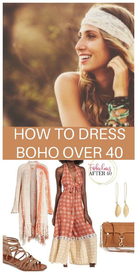 Hippy Dress Up, Boho Essentials Wardrobe, Women’s Boho Fashion, Californian Style Fashion, Boho Woman Style, Boho Dressing Style, Boho Looks Summer, Bohemian Outfit For Women, Boho Chic Fashion Over 40