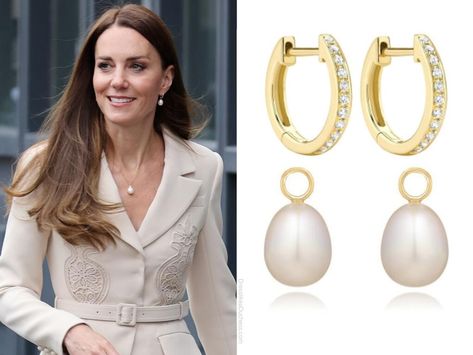 Kate Middleton Has Worn these Pearl Earrings Over 70 Times - Dress Like A Duchess Bridal Earrings Diamond, Kate Middleton Pearl Earrings, Kate Middleton Earrings, Kate Jewelry, Kate Middleton Jewelry, Antique Diamond Earrings, Kate Middleton Style Outfits, Classic Jewelry Pieces, White Topaz Earrings