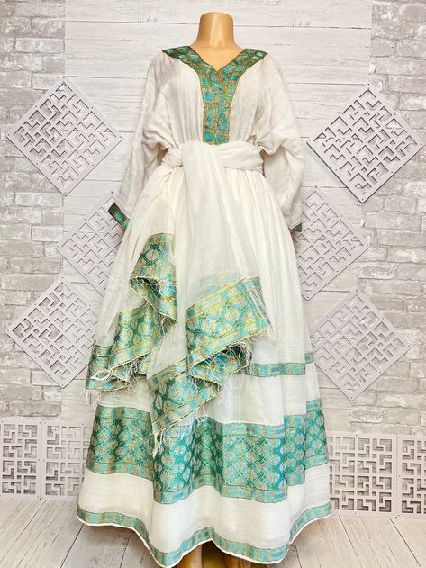 Handmade Ethiopian traditional dress next day delivery available in USA