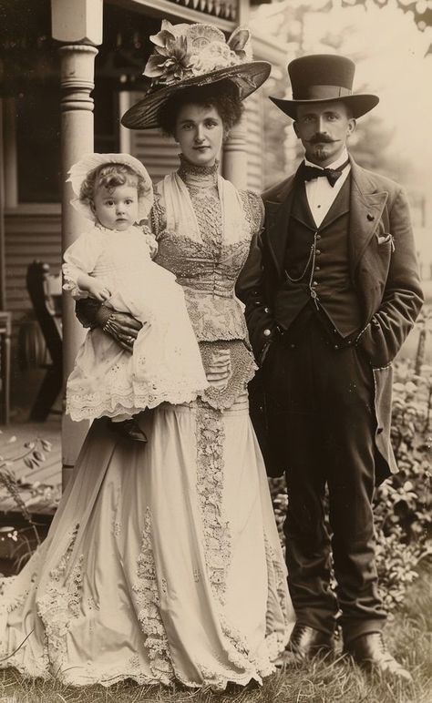 1890s Photographs, 1890 Photos, Family Photo Reference, 1850s Aesthetic, Black And White Old Photos, Victorian Family Portrait, 1910s Aesthetic, 1900s Photos, 1800s Photography