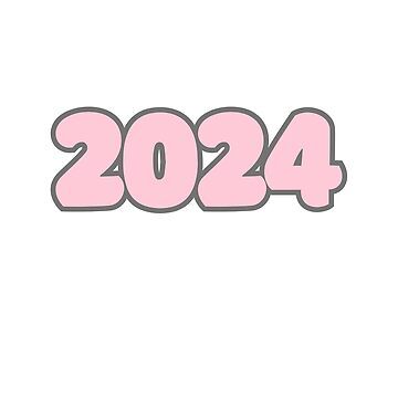 "2024 Year Aesthetic" Sticker for Sale by sarati | Redbubble 2024 Stickers Aesthetic, 2024 Logo Aesthetic, 2025 Logo Aesthetic, 2024 Year Logo, 2024 Aesthetic Logo, 2025 Pink, 2025 Logo, Stickers Bonitos, Nurse Drawing