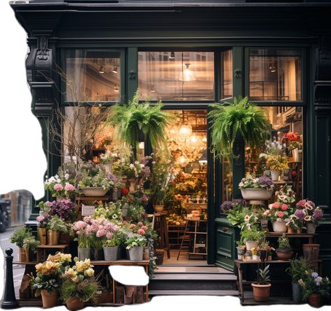 Tiny Florist Shop, Flower Shop Design Store Fronts, Flower And Wine Shop, Flower Shop Layout Design, French Flowers Aesthetic, Boutique Flower Shop, Paris Floral Shop, Floral Store Design, Rustic Flower Shop Interior