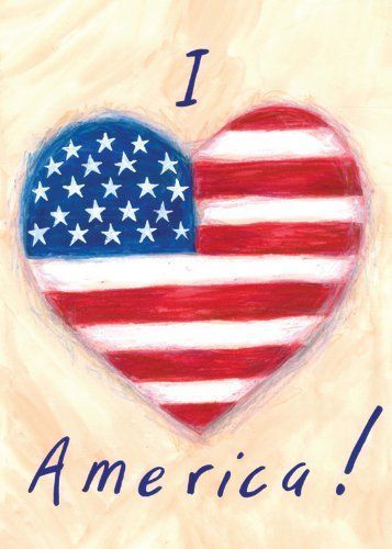 I love America ♥. | #myfreedommyfamily Patriotic Garden Flag, Patriotic Pictures, Love America, I Love America, Patriotic Flag, Fabric Flags, Outdoor Flags, Old Glory, House Flag