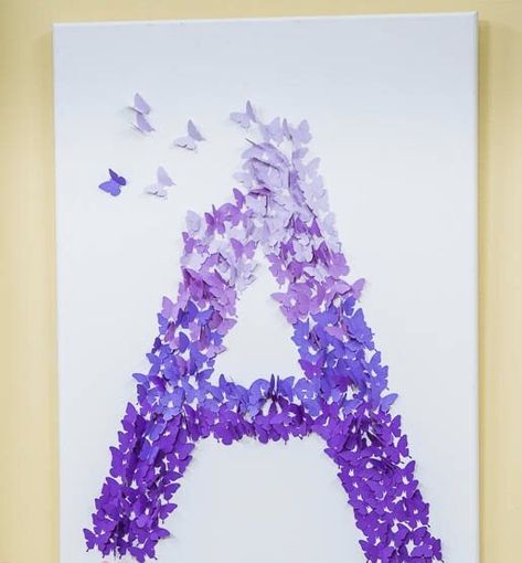 Butterfly Wall Art Diy, Butterfly Bedroom, Butterfly Migration, Butterfly Room, Easy Room Decor, Pinterest Diy Crafts, Easy Paper Crafts Diy, Painted Ladies, Butterfly Wall Decor