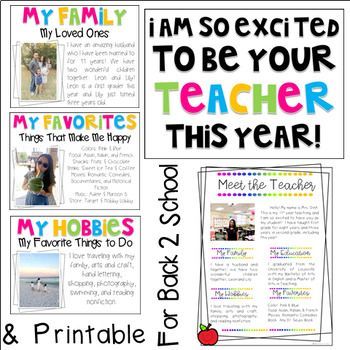 All About the Teacher Editable Slideshow & Printable | Meet the teacher, Teacher, First grade teachers All About Me Slideshow Ideas, All About The Teacher, Teacher Slideshow, About The Teacher, Slideshow Ideas, Teacher Presentation, About Teacher, First Day Of School Teacher, Slideshow Presentation