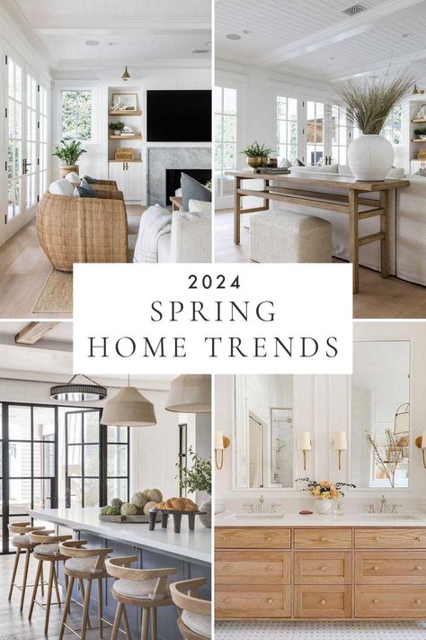 Spring 2024 Home Decor Trends and Design Ideas – jane at home Family Friendly Living Room, Furnitur Ruang Keluarga, Diy Copper, Spring Decorating, Living Room Trends, Inspire Me Home Decor, Copper Accents, Neutral Living Room, Style Deco