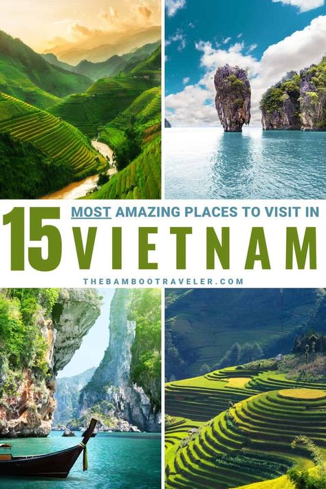 Best Places To Go In Vietnam, Southern Vietnam Travel, Beautiful Places In Vietnam, Southeast Asia Honeymoon, Best Places To Travel In Asia, Hanoi Vietnam Itinerary, Vietnam Beautiful Places, Vietnam In December, Travel Southeast Asia