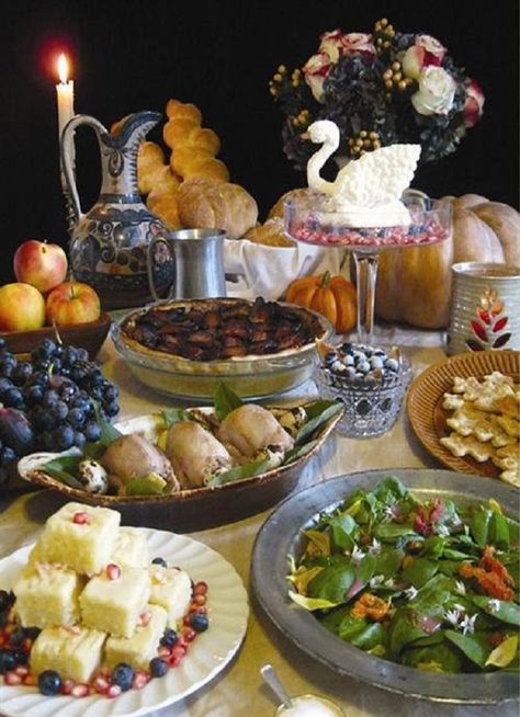 This feast, inspired by food from the Middle Ages, includes, from left, Lemon… Middle Ages Activities, Medieval Dinner, Medieval Banquet, Medieval Recipes, Hp Sauce, Medieval Party, Ancient Recipes, Medieval Wedding, Food History